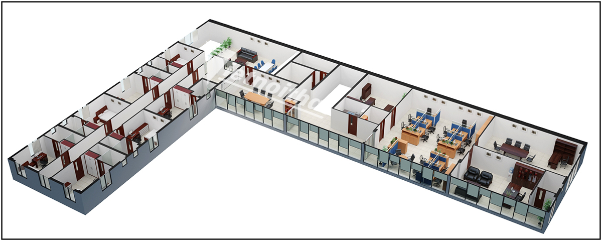 Hoàn thành dự án nội thất văn phòng công ty TNHH Chulwoo VINA tầng 2