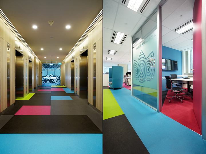 Màu sắc nổi bật trong thiết kế nội thất văn phòng