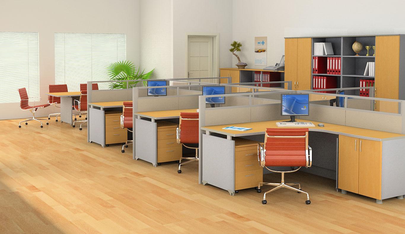 thiết kế phòng làm việc nhân viên 