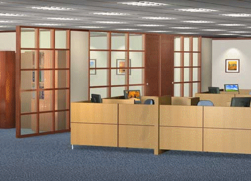 Vật liệu gỗ veneer sản xuất vách ngăn bàn làm việc
